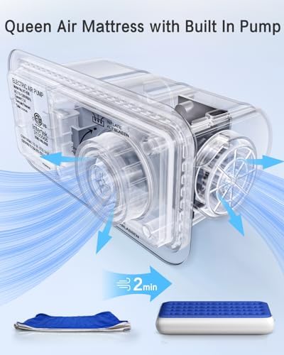 Xsleep Queen Air Mattress with Built-in Pump