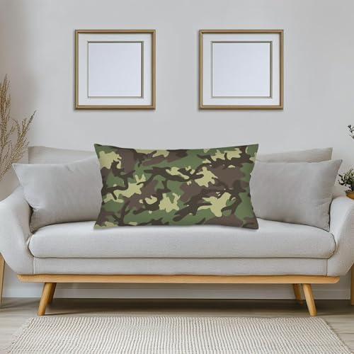 AIMSTONG Camouflage King Size Pillow Covers 20x40 Zipper