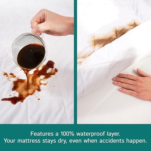 Full XL Waterproof Mattress Pad with Quilted Pillow Top