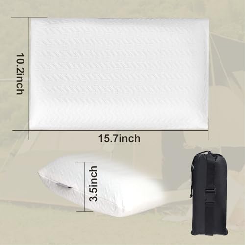 Vekkia Travel Pillow with Washable Cover 1