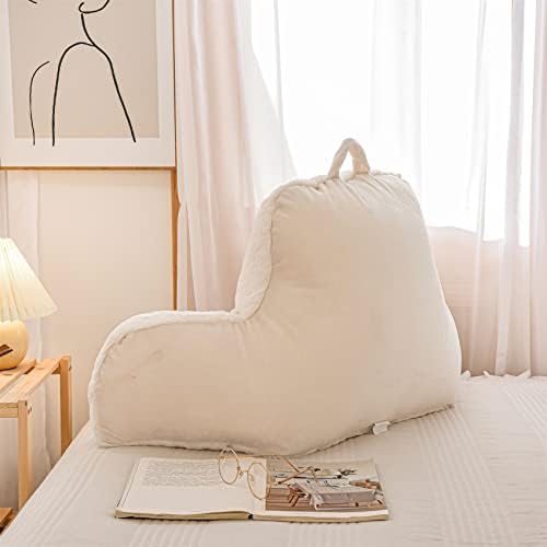 Aimuan Reading Pillow with Arms Bed Rest Wedge Ivory