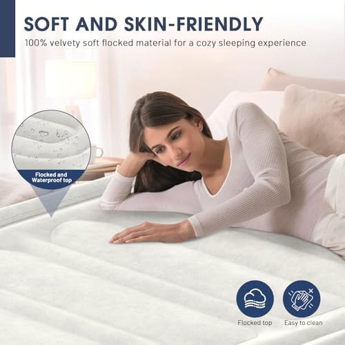 DIVON Twin Air Mattress with Built-in Pump and Storage Bag