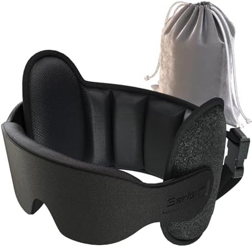 SARISUN Travel Pillow with 3D Sleep Mask and 360 Support