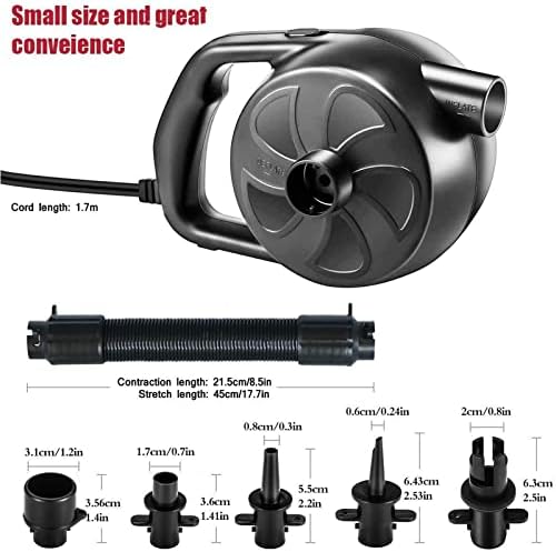 KERUITA 300W Electric Air Pump with 5 Nozzles