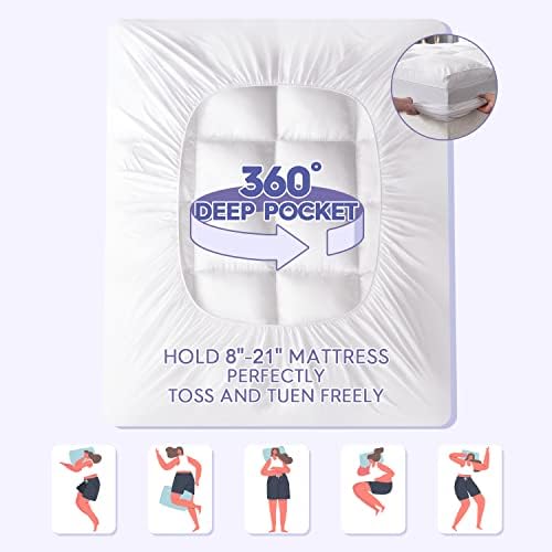 ABENE Full XL Mattress Topper with Cooling Down Alternative