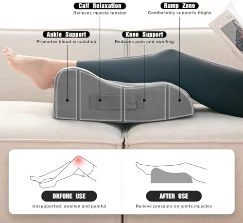 LightEase Memory Foam Leg Elevation Pillow for Surgery Recovery