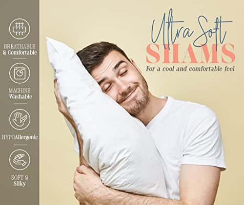 Elegant Comfort 2-Pack Pinch Pleat Pillow Shams Grey