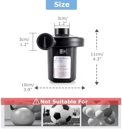 Billion Xin 130W 110V Electric Air Pump with 3 Nozzles