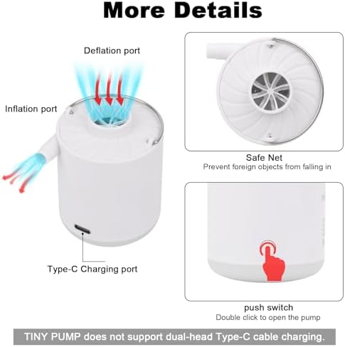 XINBAOHONG 3-in-1 Air Pump with Camping Light