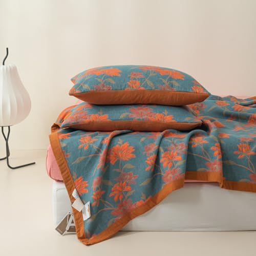 Purefair 100 Cotton Muslin Pillow Shams Set of 2
