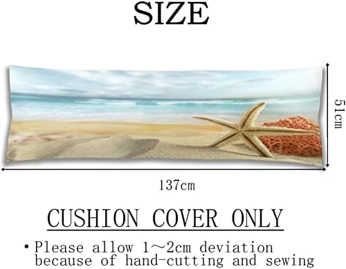 AIMSTONG Starfish Body Pillow Cover 20x54 Inch Zipper Soft Long Case Protector