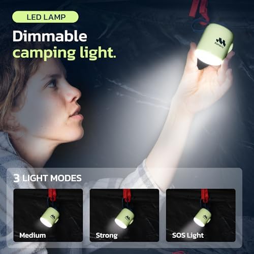 Woowind Cordless Air Mattress Pump with LED Light