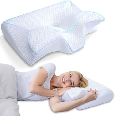 HOMCA 2 in 1 Memory Foam Cervical Pillow 1