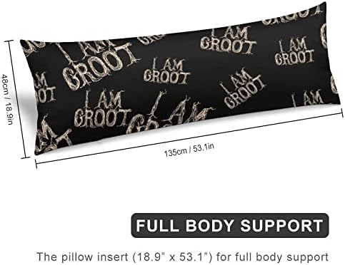 Zenladen I Am Groot Body Pillow Cover 20x54 with Zipper