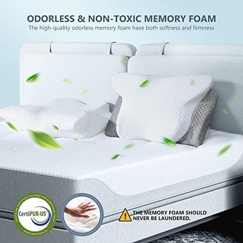 ZAMAT Adjustable Cervical Memory Foam Pillow for Neck Pain Relief