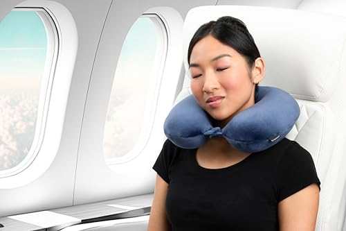 Brookstone Travel Neck Pillow - Lightweight Memory Foam