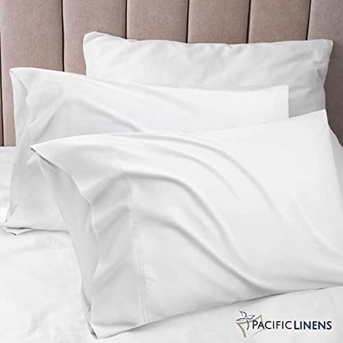 Pacific Linens White Percale Pillow Cases 12 Pack Set