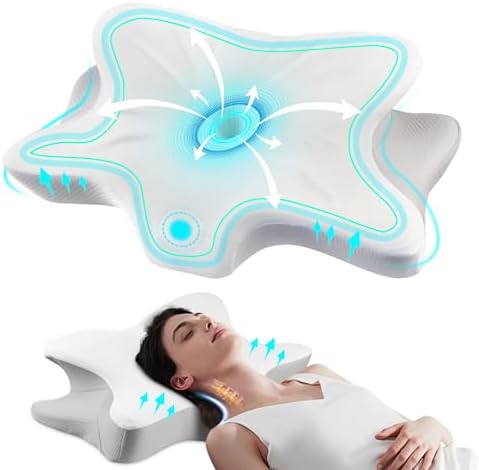 SurSynch Cervical Neck Pillow for Neck and Shoulder Pain Relief