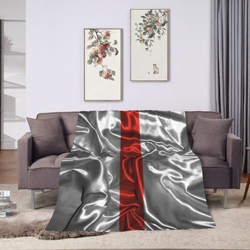 Silk Style Nurses Thin Red Line Flag Throw Blanket 40x30