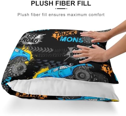 Cool Monster Truck Body Pillow Cover 20x54