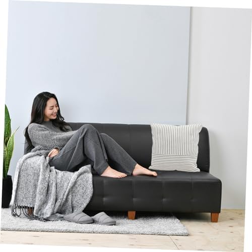 HOOTNEE 2pcs Cotton Linen Throw Pillow Covers Grey