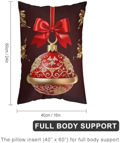 VFMNT Golden Bell Throw Pillow Cover 24x16 Inch