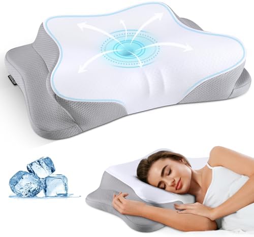 Mokaloo Cooling Neck Pillow for Pain Relief and Comfort