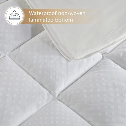 Croscill King Mattress Pad Cotton Bed Protector Waterproof 1