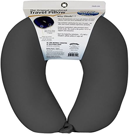 Cloudz Dual Comfort Microbead Travel Pillow - Black