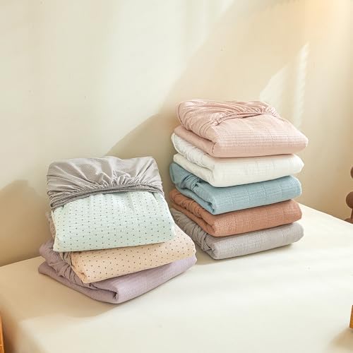 ZIQINPSQ Fitted Sheet Twin XL 15 Deep Pocket Mattress Cover