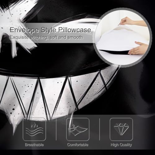 Sleepwish 3 Piece Demons Face Duvet Cover Set King Size