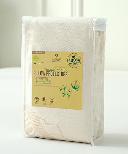 2-Pack Organic Cotton Pillow Protectors - Standard