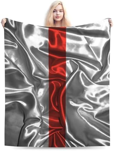 Silk Style Nurses Thin Red Line Flag Throw Blanket 40x30