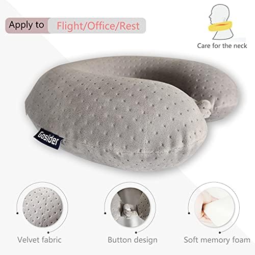 Gosider Memory Foam Travel Pillow U Shape Neck Support