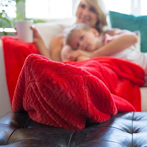 PediPocket Foot Pocket Blanket - Red 50 x 70