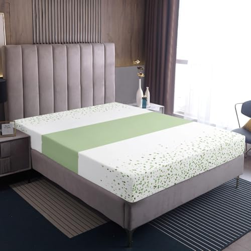 Castle Fairy White Green Fitted Sheet Twin Set with Pillowcase 1