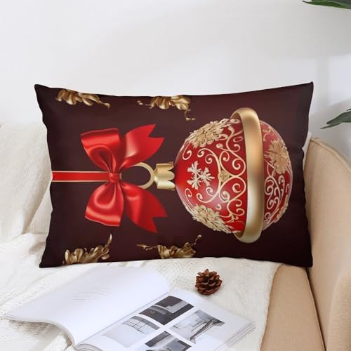 VFMNT Golden Bell Throw Pillow Cover 24x16 Inch