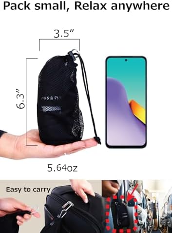 Smart Travel Inflatable Lumbar Support Pillow for Airplane Travel