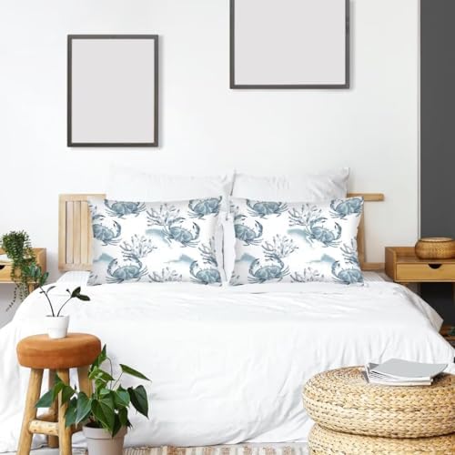 DAOPUDA Nautical Throw Pillow Covers Set of 2 Queen Size