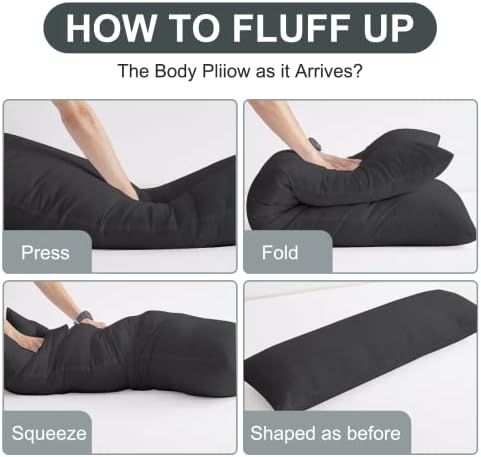 DOWNCOOL Full Body Pillow Insert - 20x54 Inch Breathable Support