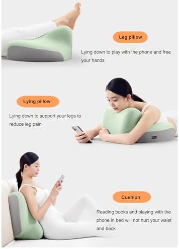 Back Pain Relief Lumbar Pillow for Sleeping and Reading