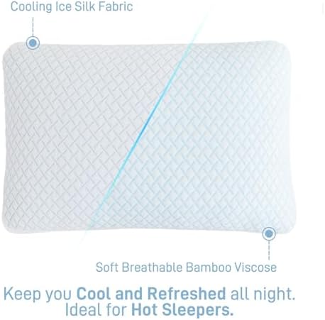 Ankwos Adjustable Shredded Memory Foam Pillow King Size