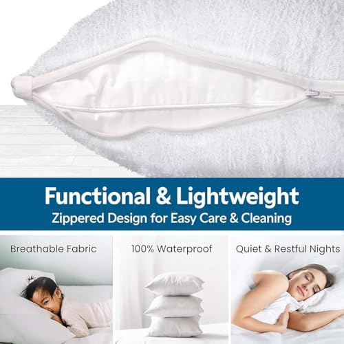 Guardmax Terry Cotton Waterproof Pillow Protector 2 Pack 1
