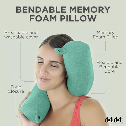 DotDot Twistable Memory Foam Travel Pillow - Mint One Size