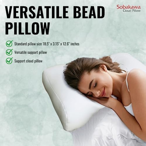 Sobakawa Cloud Pillow - Contoured Support Pillow for Neck and Head