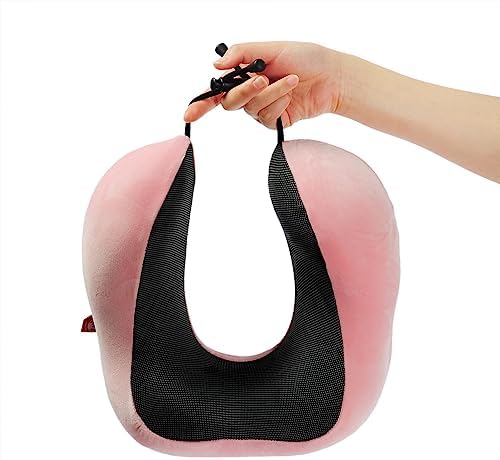 Makimoo Memory Foam Travel Pillow with 360-Degree Head Support