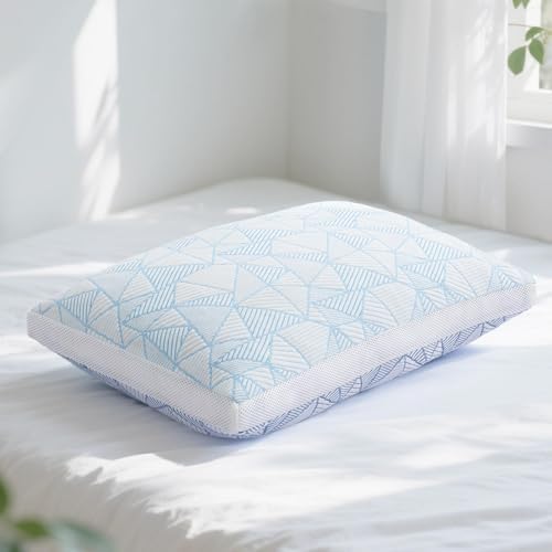 Paxavofa Shredded Memory Foam Cooling Bamboo Viscose Queen Pillow
