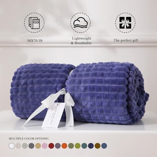 SimpleOpulence Very Peri Throw Blanket 50x70 Inches 1