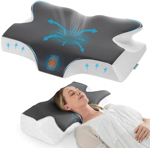 Elviros Cervical Neck Pillow for Sleep Relief