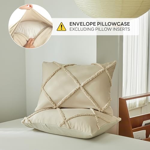 Boho Duvet Cover Set TwinTwin XL 2 Pieces Khaki